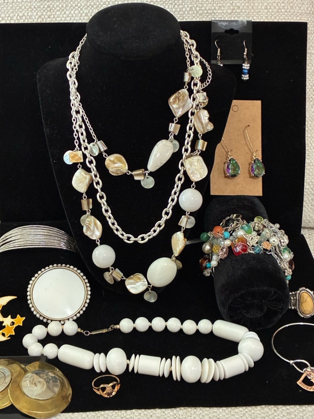 EUC statement, jewelry bundle, vintage, handcrafted, and new 12 pcs sex